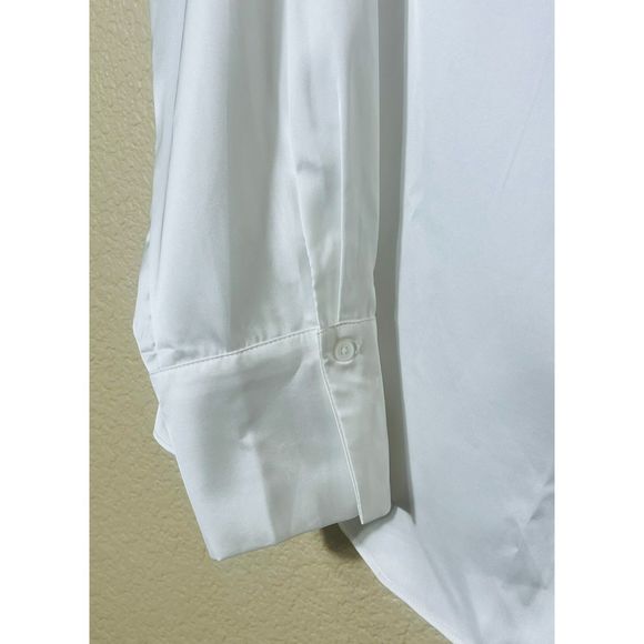 Anthropologie Endless Rose White Button Up Blouse Large - Picture 5 of 9